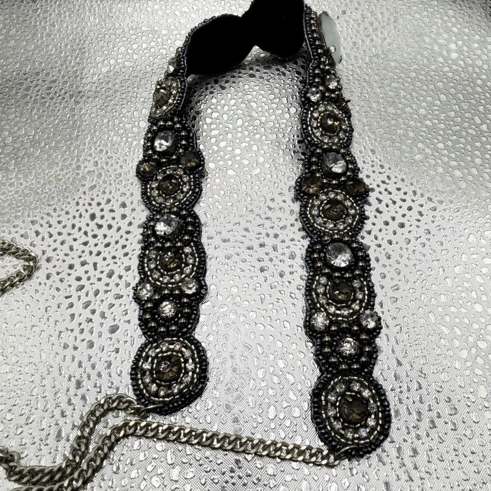 Elegant Silver and White Belt